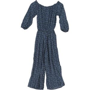 Hollister Navy Floral Jumpsuit Size Small